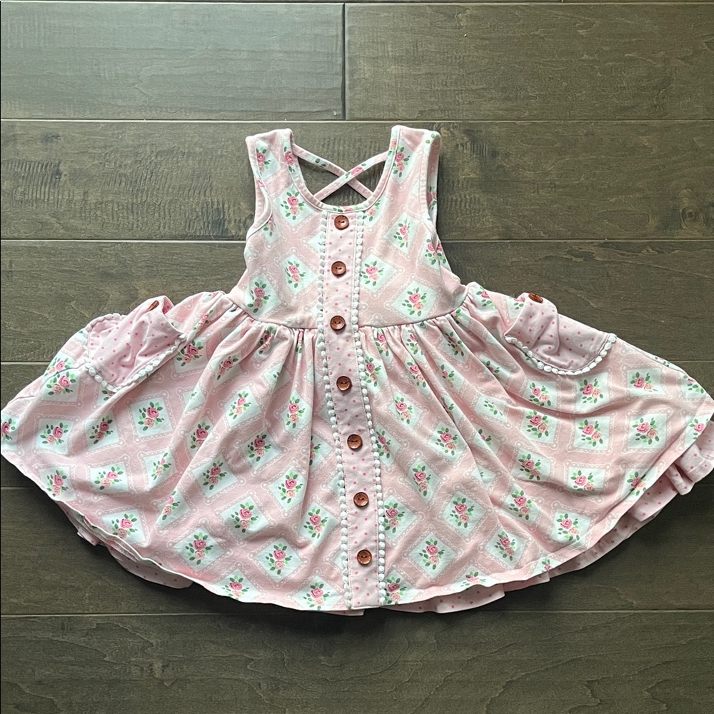 Swoon Baby Floral Pink Kids Dress